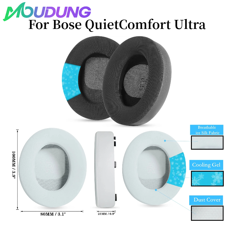 Bose Headphone Qc Ultra - Almohadillas de Gel refrescante MOUDUNG para