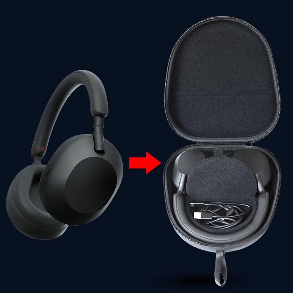 Sony Headphone Wh-1000Xm5 - Estuche de viaje duro EVA, estuche