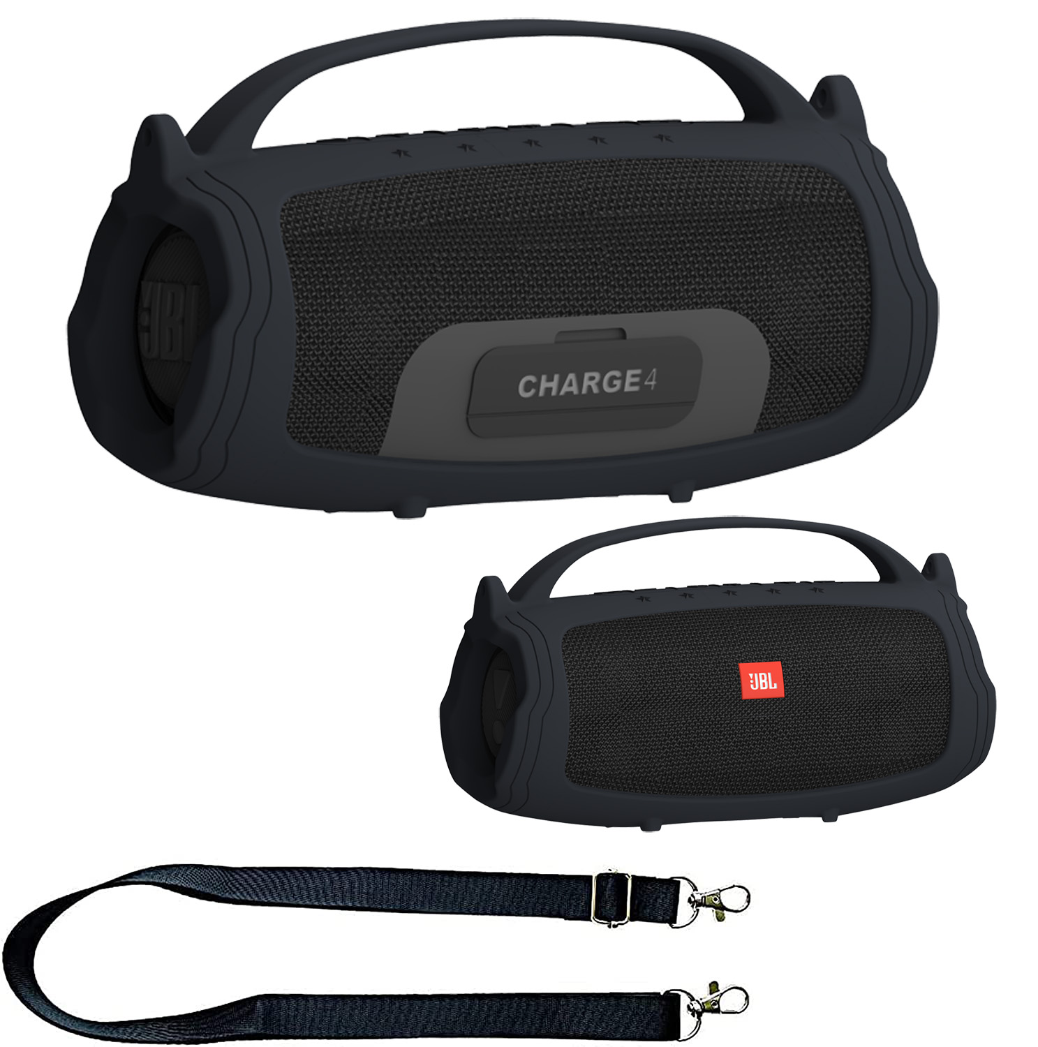 Funda protectora con mango de  - Jbl Speaker Charge 5 reseña y precio