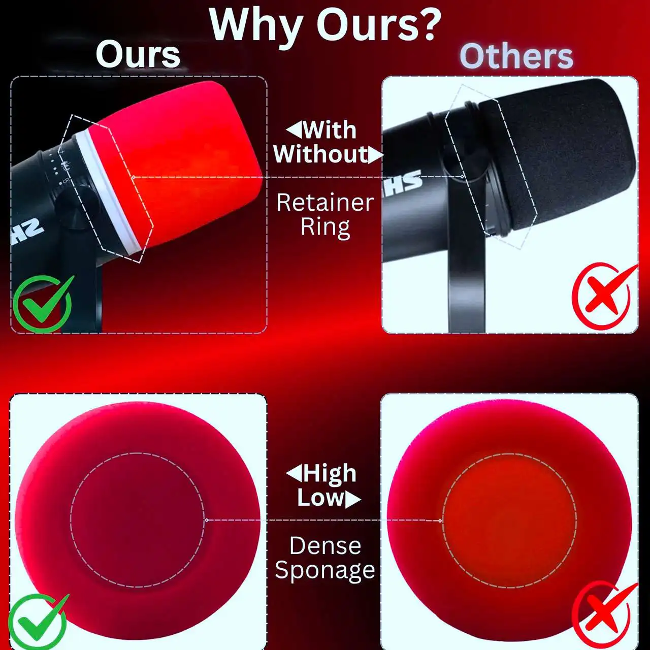 Filtro de espuma de repuesto p - Shure Mic Mv7 reseña y precio