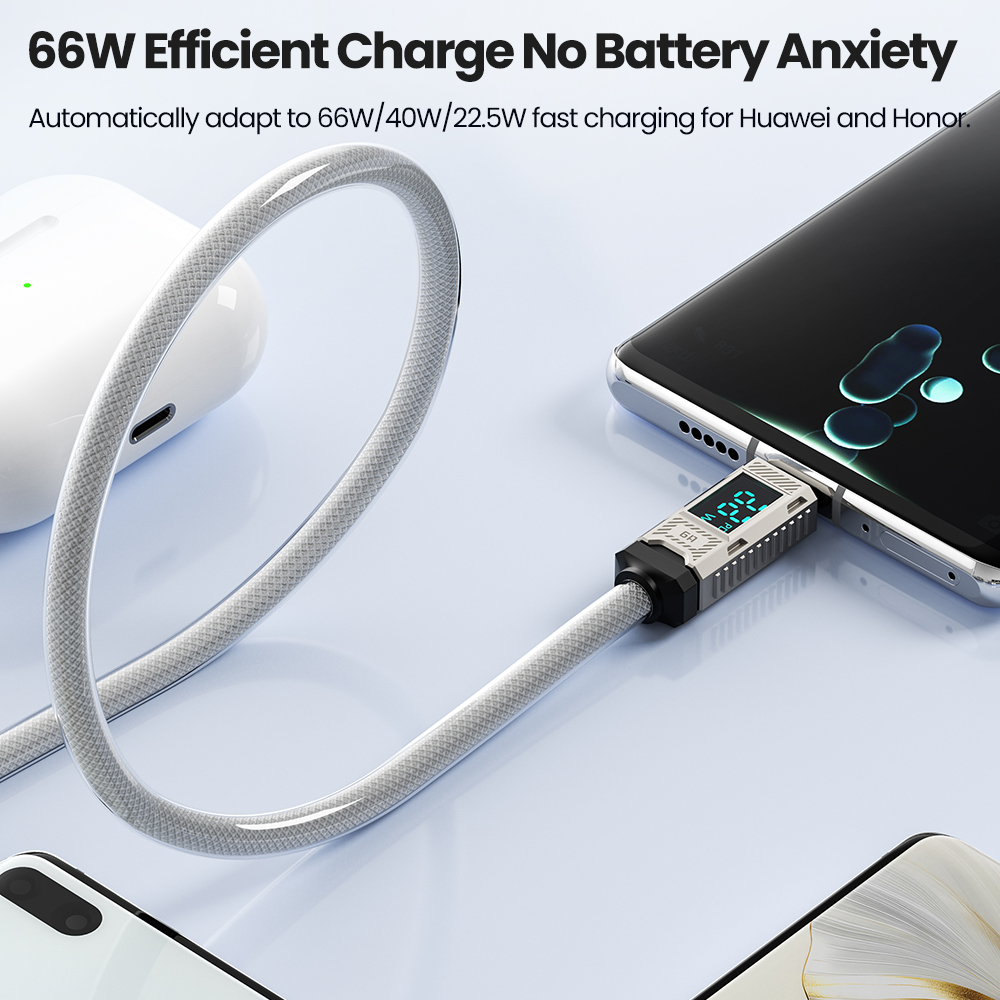 Toocki PD 66W Cable USB C pant - Usb C Earphone reseña y precio