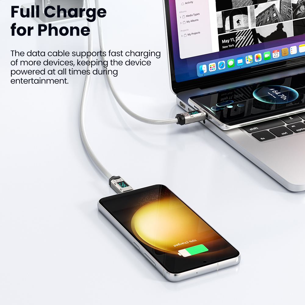 Toocki PD 66W Cable USB C pant - Usb C Earphone reseña y precio