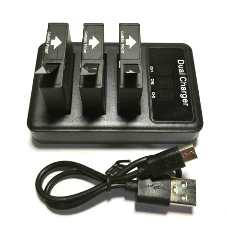 SJCAM-cargador de batería con  - Shure Mic Mv7 reseña y precio
