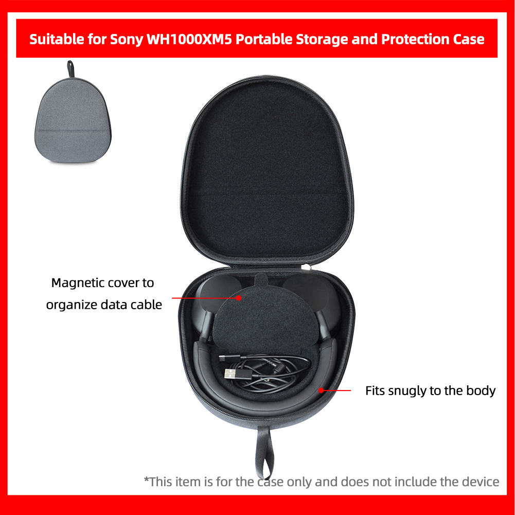 Estuche de viaje duro EVA, est - Sony Headphone Wh-1000Xm5 reseña y precio