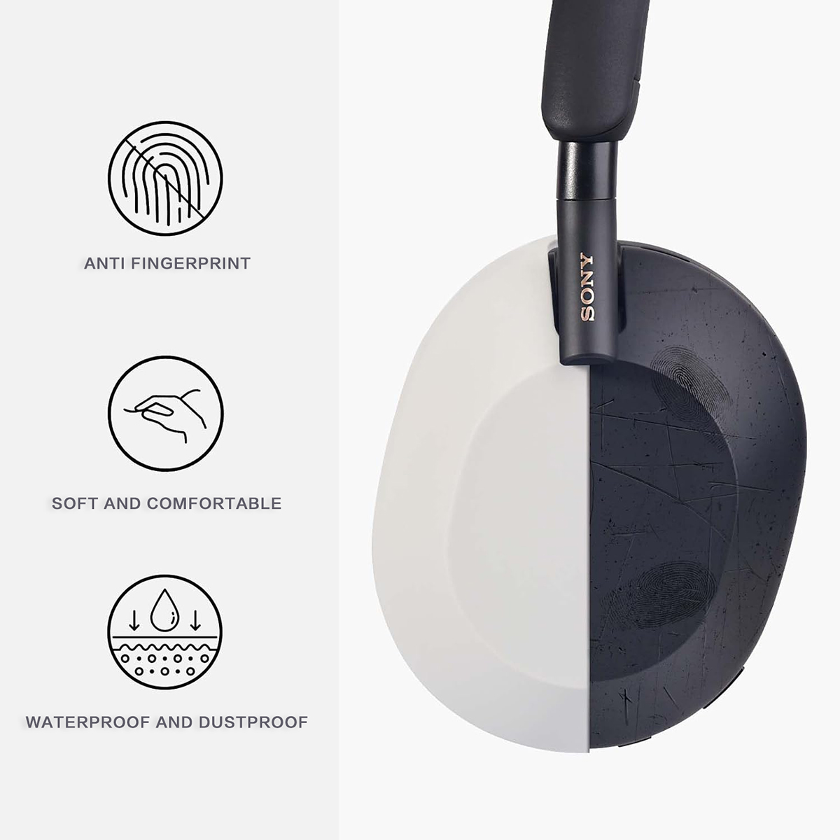 Para Sony WH-1000XM5 funda pro - Sony Headphone Wh-1000Xm5 reseña y precio